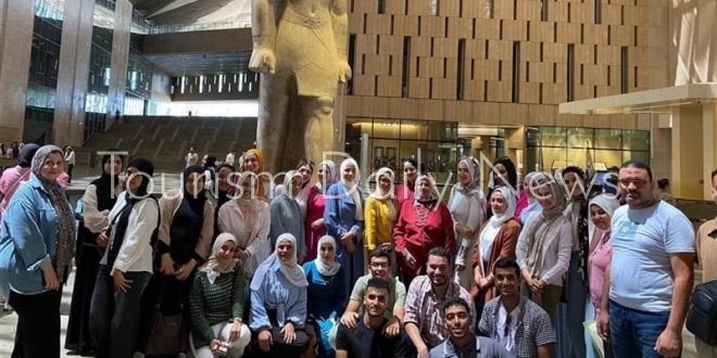 زيارة-تدريبية-لطلاب-سياحة-وفنادق جامعة-قناة-السويس-للمتحف-المصري-الكبير