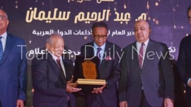 الساحة-الخارجية-لفندق-مدينة-الإنتاج-الإعلامي-تستقبل-احتفال-المنتجين-العرب