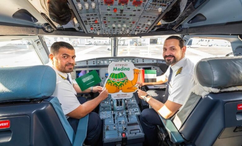 الاتحاد-للطيران-تطلق-رحلات-مباشرة-من-أبوظبي-للمدينة-المنورة