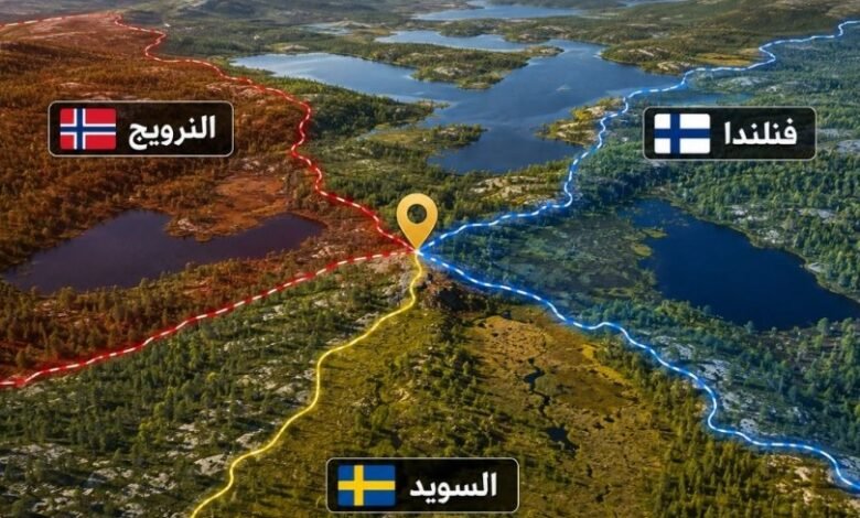 3-دول-تتقاطع-حدودها-عند-معلم-واحد-في-الشمال-الأوروبي